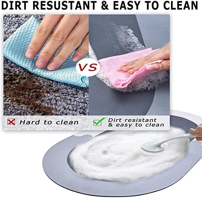 Cushion Mat Super Absorbent Soft Carpet, Quick Dry Dirt Barrier for Home, Office ( Round ) (40x60cm)